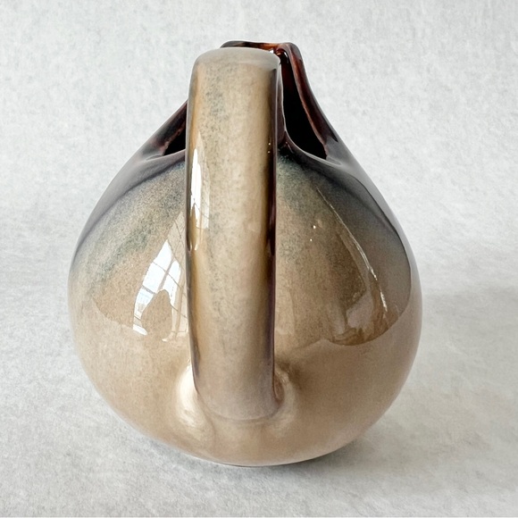 Japanese Sugar Bowl & Creamer Set Sango Nova Brown Stoneware Pottery 4933 - Picture 4 of 11